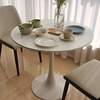 餐桌家用小户型现代简约轻奢吃饭洽谈圆桌，椅子组合咖啡奶茶店桌椅