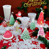 圣诞节硅胶模具雪人DIY姜饼人圣诞树香薰蜡烛石膏摆件磨具