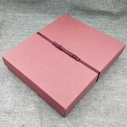 红色长方形大号扁盒礼物盒礼服衬衫T恤生日情人节相册包装盒