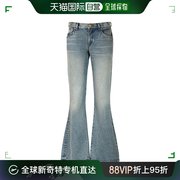 香港直邮潮奢 Balmain 巴尔曼 女士 西部风格喇叭腿牛仔裤