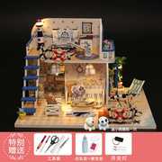 高档diy小屋手工创意成人迷你手工房子拼装店铺模型玩具圣诞情人