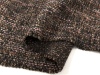 复古柔软 棕色混色羊毛编织小香风粗花呢布料秋冬套装设计师面料