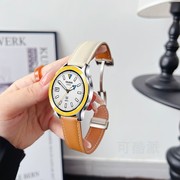 可酷派适用小米手表s3表带小米watchs3手表带，小米手表s1pro手表，表带watchs1真皮watchs2牛皮磁吸折叠扣表链