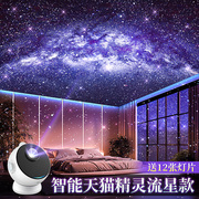 星空投影仪小夜灯精灵语音控制气，氛围感卧室，床头台灯2024