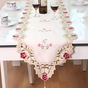 壁纸椅套布艺欧式绣花餐桌布壁纸E茶几桌旗 椅子套 椅垫套装