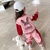 女童秋季套装2023儿童时髦洋气棒球服女宝宝休闲运动两件套