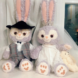 压床娃娃一对结婚兔年星黛露公仔新年礼物节日送新人新婚庆用婚房