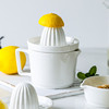 檬语陶瓷手动榨汁器家用易清洗(易清洗)柠檬汁果汁机橙汁手动压汁器