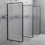 澡堂淋浴间防水隔断挡板墙公共厕所小便池斗卫生间浴室玻璃隔断板