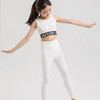 春夏女孩儿童瑜伽服套装紧健身长裤运动背心跑步跳操舞蹈跑步透气