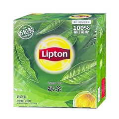 立顿绿茶茶包s100盒装优选黄山茶