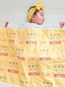 婴儿推车毯夏薄外出多用毯棉质，纱布迷你小被子午睡盖巾儿童长方形