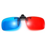 极速红绿眼镜夹片近视，通用3d红蓝电脑，专用弱视色补立体家用电视机