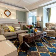 欧洲欧式纯羊毛手工地毯客厅卧室沙发茶几毯家用奢华宫廷美式
