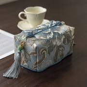 欧式餐巾纸抽纸盒家用客厅高档酒店2023创意布艺纸巾盒高级感
