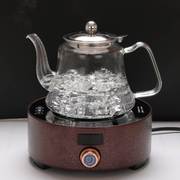 电陶炉煮茶壶玻璃家用泡茶壶烧水壶不锈钢内胆电磁炉专用玻璃茶壶