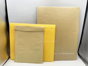黄色牛皮纸气泡袋加厚防水防震泡沫袋信封袋，物流包装袋快递气泡袋