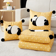 熊猫抱枕被子两用办公室，午睡枕头被车载靠枕，沙发客厅空调被二合一