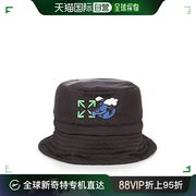 香港直邮OFF-WHITE 潮牌帽子 时尚简约 男士黑色潮流帽子 OMLA014