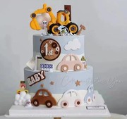 五角星爱心翻糖蛋糕模具卡通，云朵生日装饰磨具数字字母饼干切模