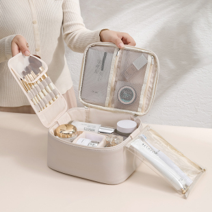 化妆包2023高级感便携旅行手提式洗漱包大容量化妆品收纳包盒