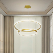 飞利浦客厅大吊灯艺术，卧室客厅餐厅环形极简晶环