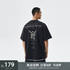 CHINISM 创意字母印花重磅短袖T恤男美式潮牌夏季休闲宽松半袖