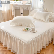 韩版蕾丝床裙罩花边公主风遮丑床罩单件席梦思床垫防滑保护套