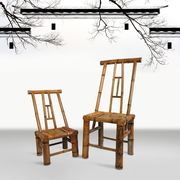 竹椅子靠背椅竹凳子手工椅子儿童座椅竹编复古椅子阳台茶几座凳子