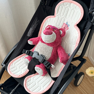 婴儿车推车凉席冰丝乳胶夏季透气宝宝小车餐椅专用垫安全座椅通用