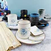 日式陶瓷摆台创意烤肉店三四件套日料餐厅一人食茶杯味碟套装商用