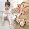 女宝宝凉鞋1一2-3岁小童公主，夏季婴儿鞋子，包头透气防滑软底学步鞋