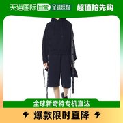 香港直邮VETEMENTS 女士海军蓝超大号棉质运动短裤 WSS18PA9-NAVY