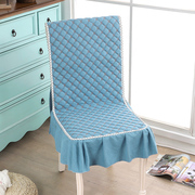 椅子坐垫靠垫一体四季布艺薄夹棉，连体餐椅垫田园防滑餐桌椅套椅垫