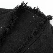 SPYB高级感慵懒风毛呢外套女秋冬季小香风蝙蝠袖毛衣针织开衫短款