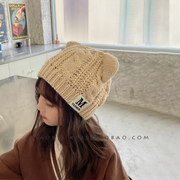 韩版儿童帽子秋冬季女童，毛线帽针织帽宝宝，套头帽男童保暖帽小女孩