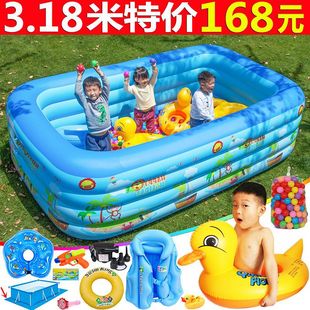 游泳桶大号儿童充气游泳池，家用成人戏，水池婴儿小孩加厚海洋球池