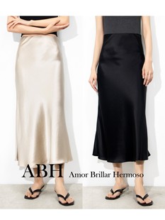 ABH 重磅高端醋酸鱼尾半身裙缎面垂感A字中长款裙子女