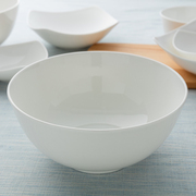 隆达骨瓷餐具大汤碗纯白面碗轻奢高级感汤碗家用2024高温瓷碗