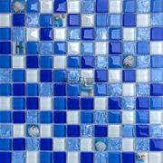 蓝色马赛克水晶玻璃别墅游泳池浴室客厅吧台厨房阳台卫生间建材砖