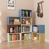 简约现代落地书架客厅家用学生自由组合格子柜儿童简易书柜省空间