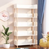 简易书架落地客厅家用靠墙，卧室置物架儿童，收纳小型书柜实木收纳架