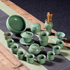 龙泉青瓷整套功夫茶具陶瓷手工，家用三才盖碗中式茶道高档茶杯套装