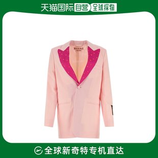 香港直邮Marni 女士浅粉色羊毛西装外套
