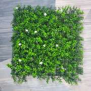 仿真金钱叶草皮(叶草皮)墙室，内外抗uv阻燃植物墙人造塑料绿植墙面装饰