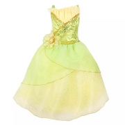 上海迪士尼城堡变装沙龙款，tiana青蛙公主，礼服洋气儿童纱裙连衣裙
