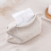 日式纸抽套纸巾袋粗麻线棉线手工，编织diy极简质朴材料包非成品