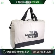 日本直邮 The North Face 包白标男女款单肩包奶油色轻质行李包 N