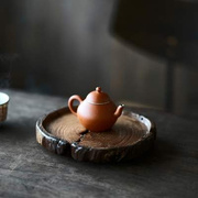 太初莲花堂樟木茶盘木质壶承异型干泡台复古茶具炉垫托盘