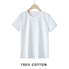 万能皆可搭 80支丝光棉T恤夏季女装百搭纯色圆领纯棉短袖白色